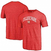 Maryland Terrapins Fanatics Branded Red Arched City Tri Blend T-Shirt,baseball caps,new era cap wholesale,wholesale hats